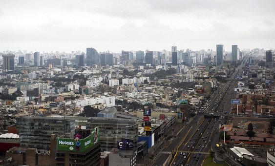 Vista de la ciudad de Lima, la capital de Perú.